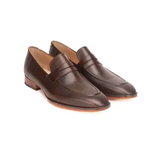 Brown Super Sleek Penny Loafers