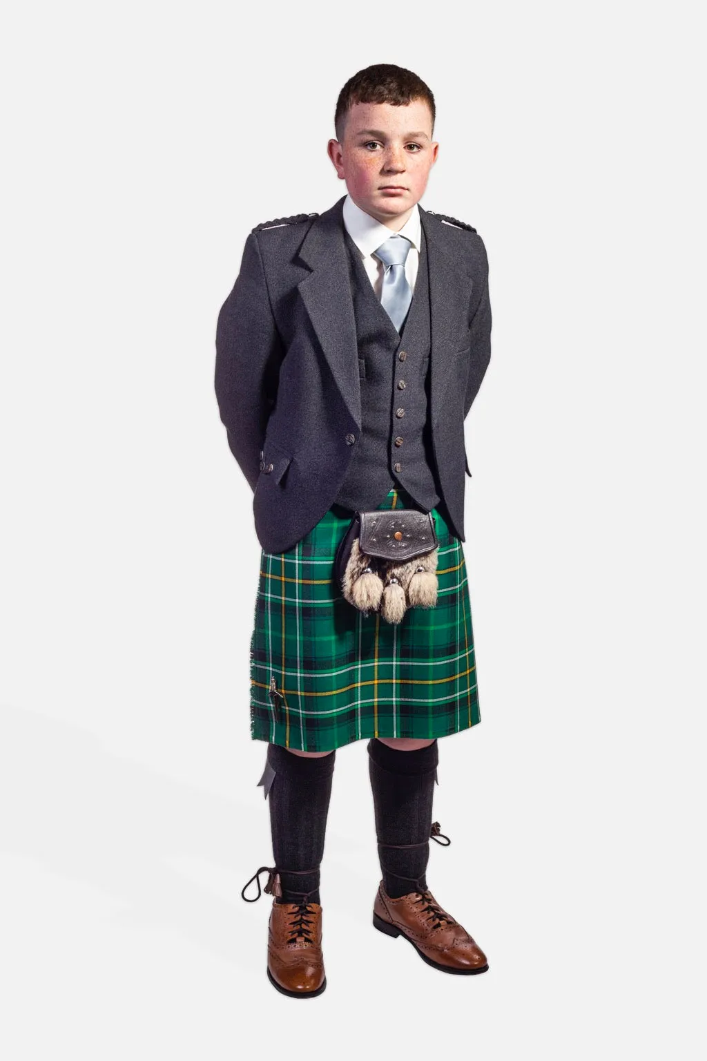 Children's Highland Granite / Charcoal Holyrood Kilt Hire Outfit