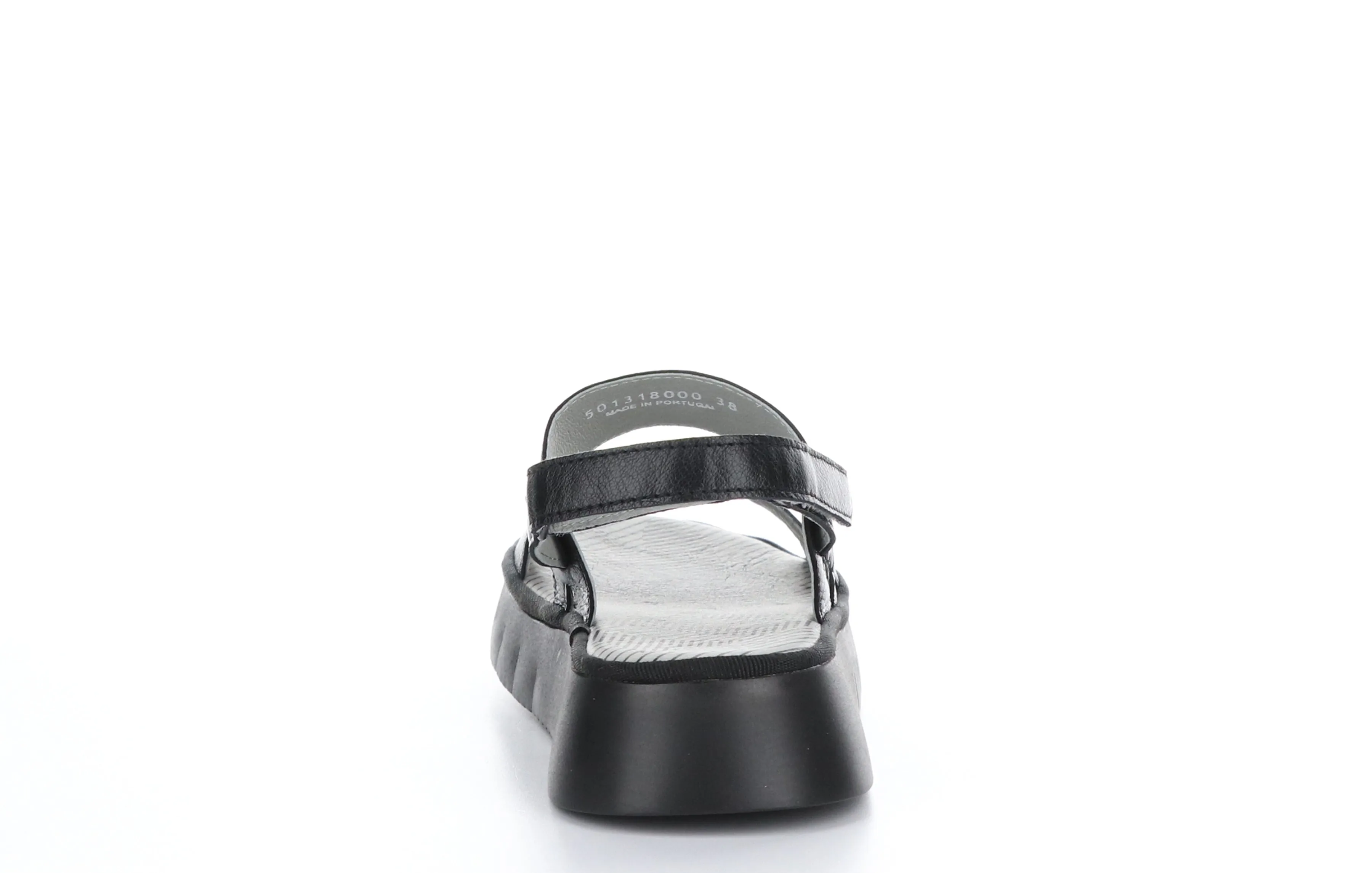 CURA318FLY Mousse Black Sling-Back Sandals
