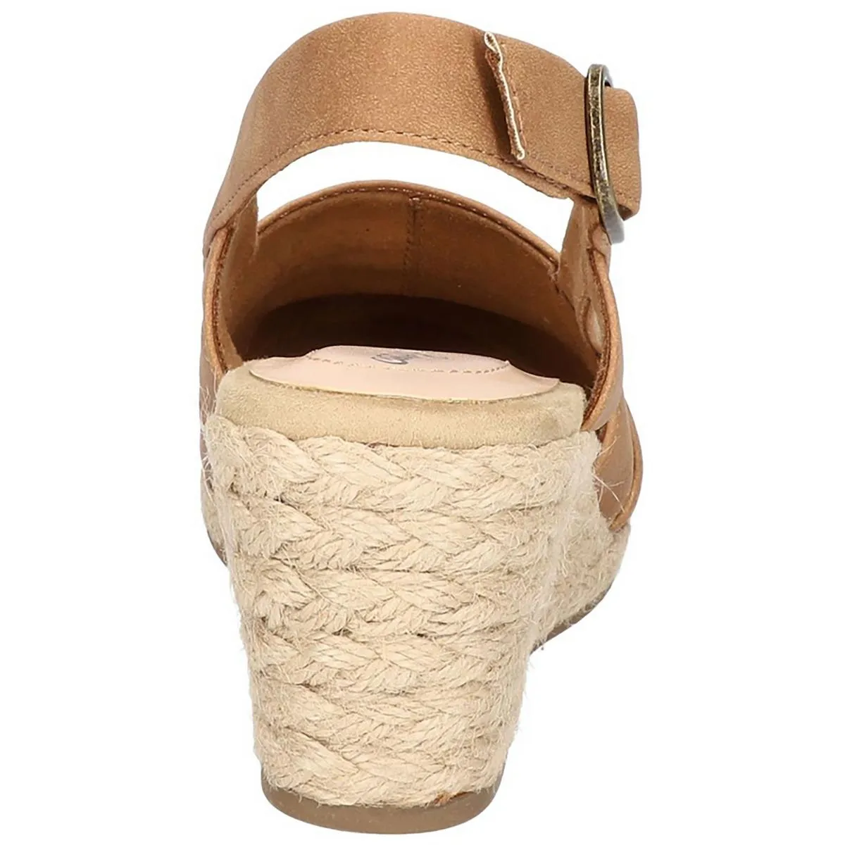 Easy Street Womens Stargaze Solid Ankle Strap Espadrilles