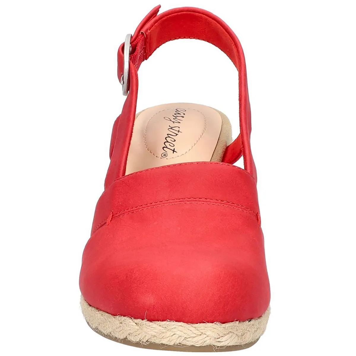 Easy Street Womens Stargaze Solid Ankle Strap Espadrilles