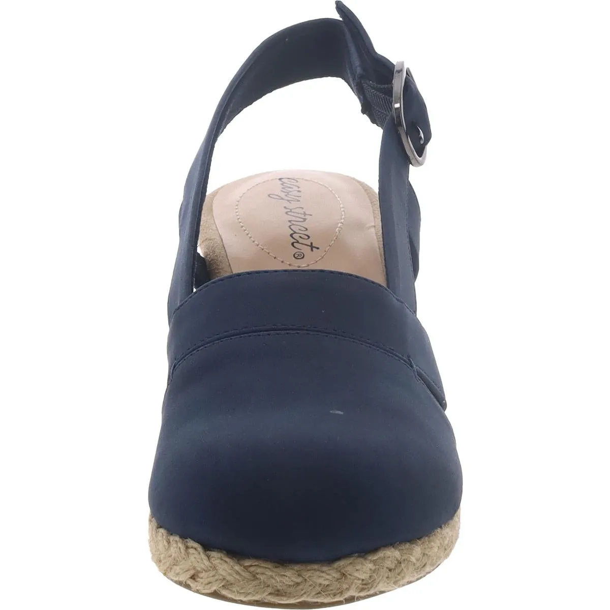 Easy Street Womens Stargaze Solid Ankle Strap Espadrilles