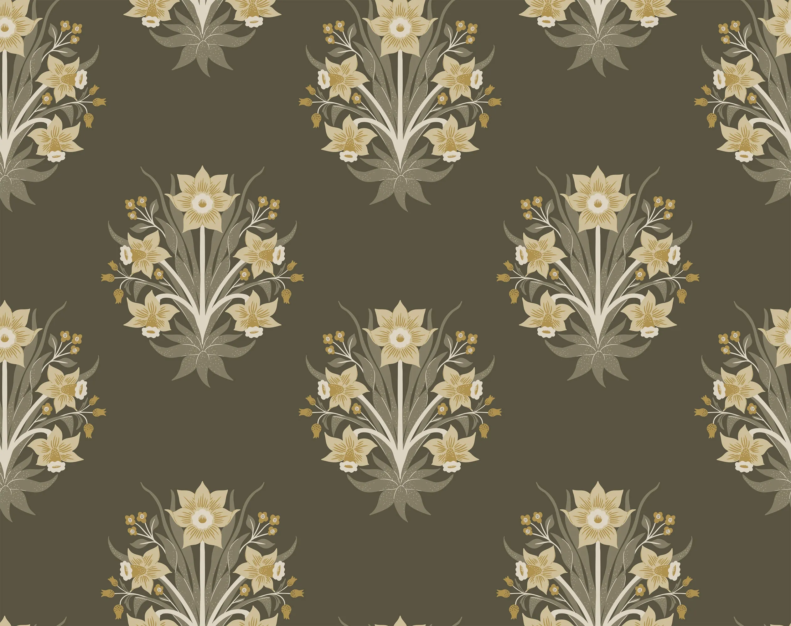 Elegant Daffodils Wallpaper - Exclusive Luxe