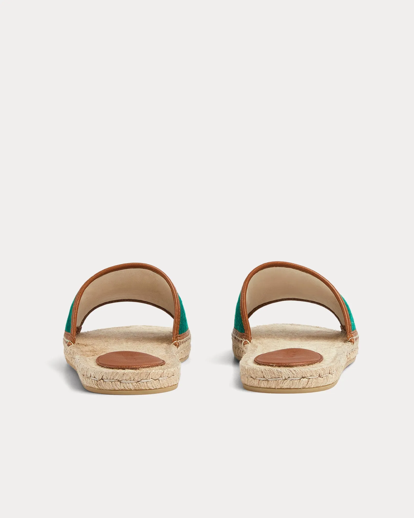 Espadrille with Gucci Script Green / Multi Slides
