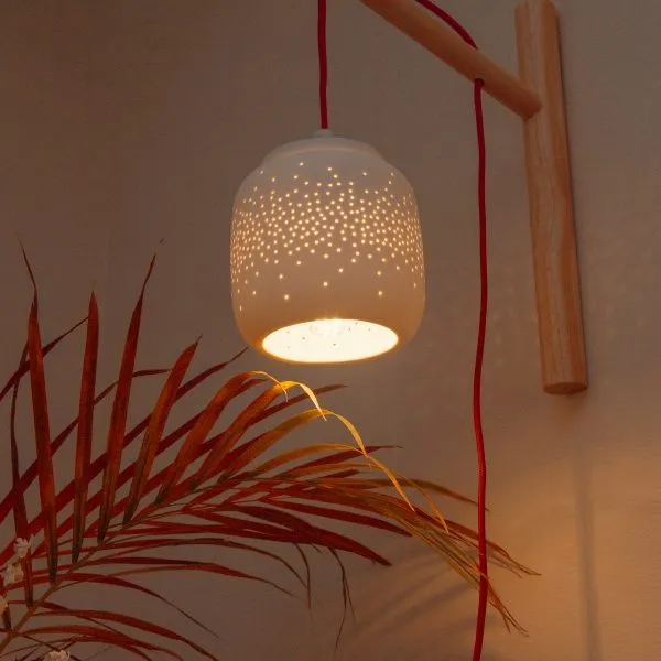 Fireflies Ceramic Wall Hanging Lamp