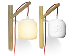 Fireflies Ceramic Wall Hanging Lamp