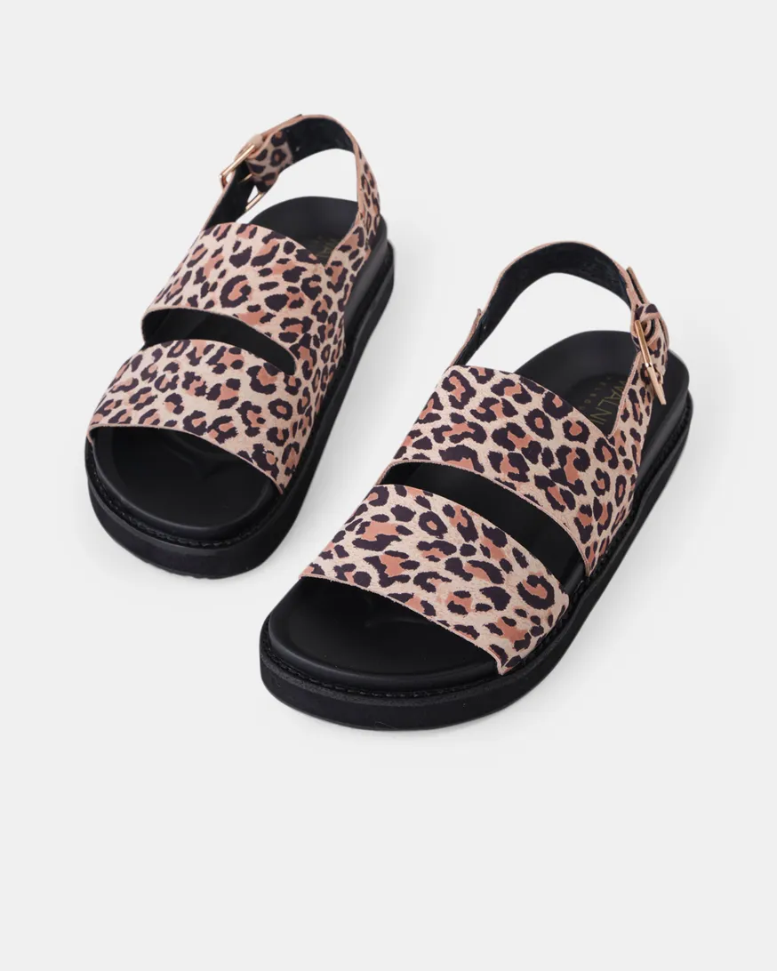 Frenchy Sandal - Ivory Leopard
