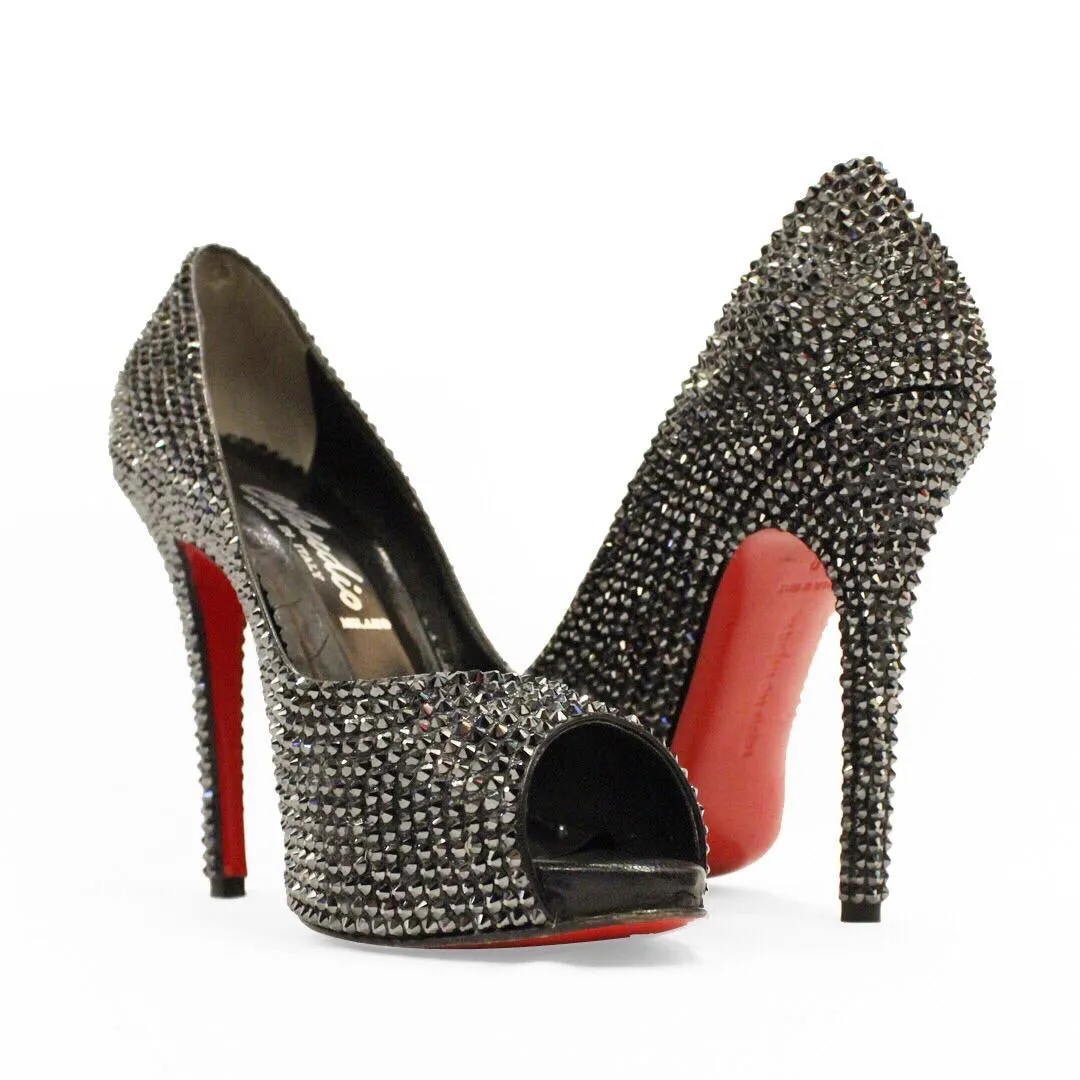 Full Swarovski crystals pump