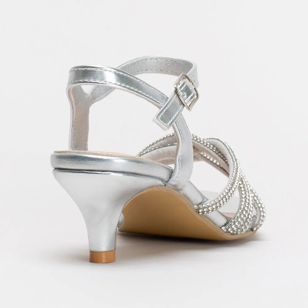Girls Diamante Knot Sandal _ 154911