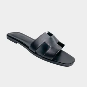 Hermès Oran Sandals (black)