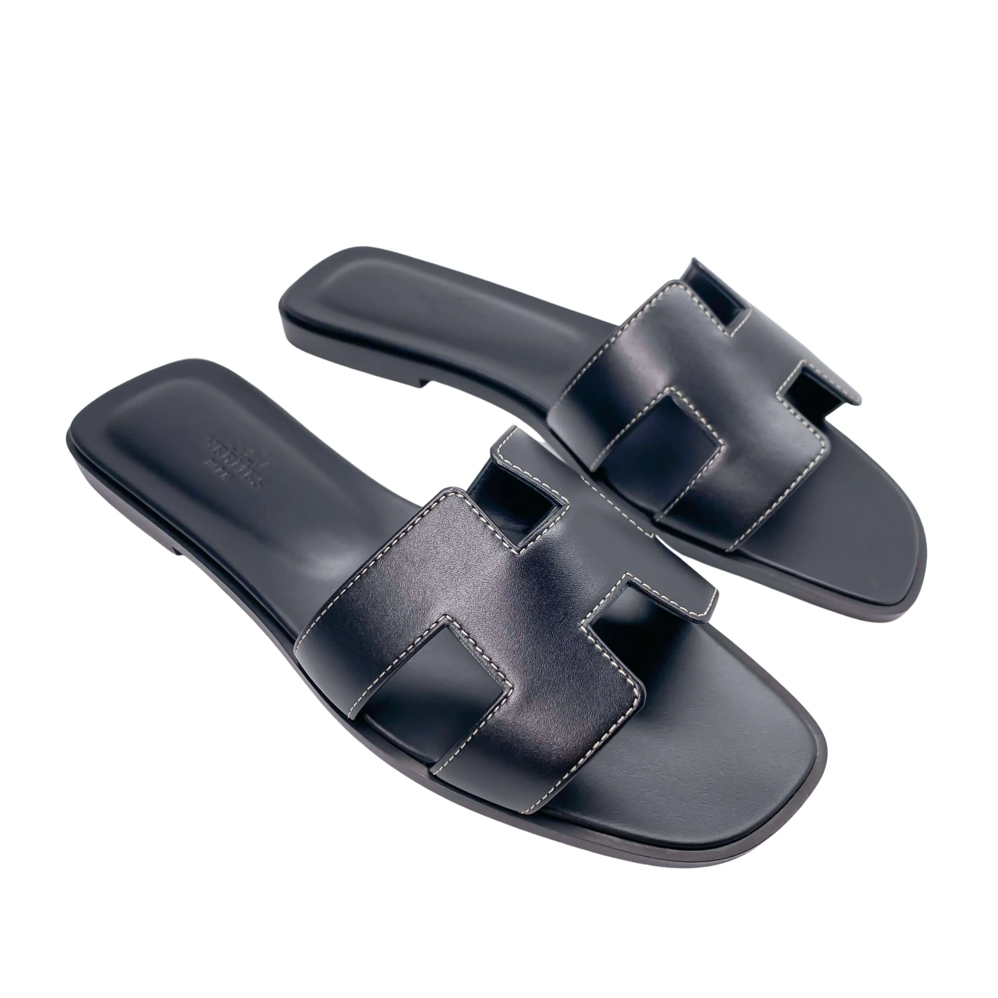 Hermès Oran Sandals (black)