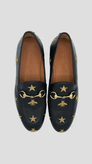 Men's Luxury Embroidered Loafers by Vercini
