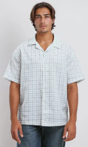 O191223 Short Sleeves Plaids Multicolour Summer Shirt