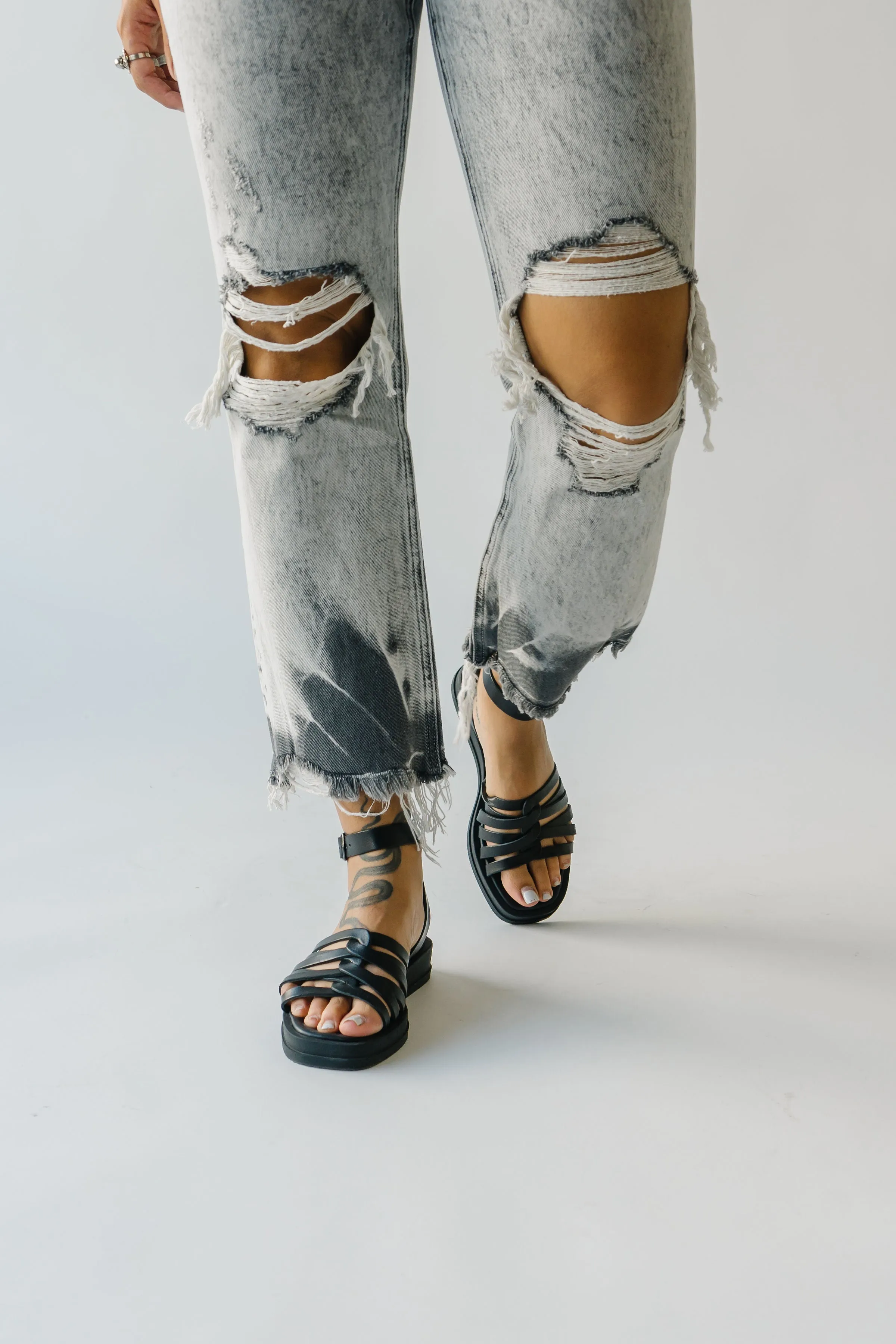 Piper & Scoot x Seychelles: Mallory Sandal in Black