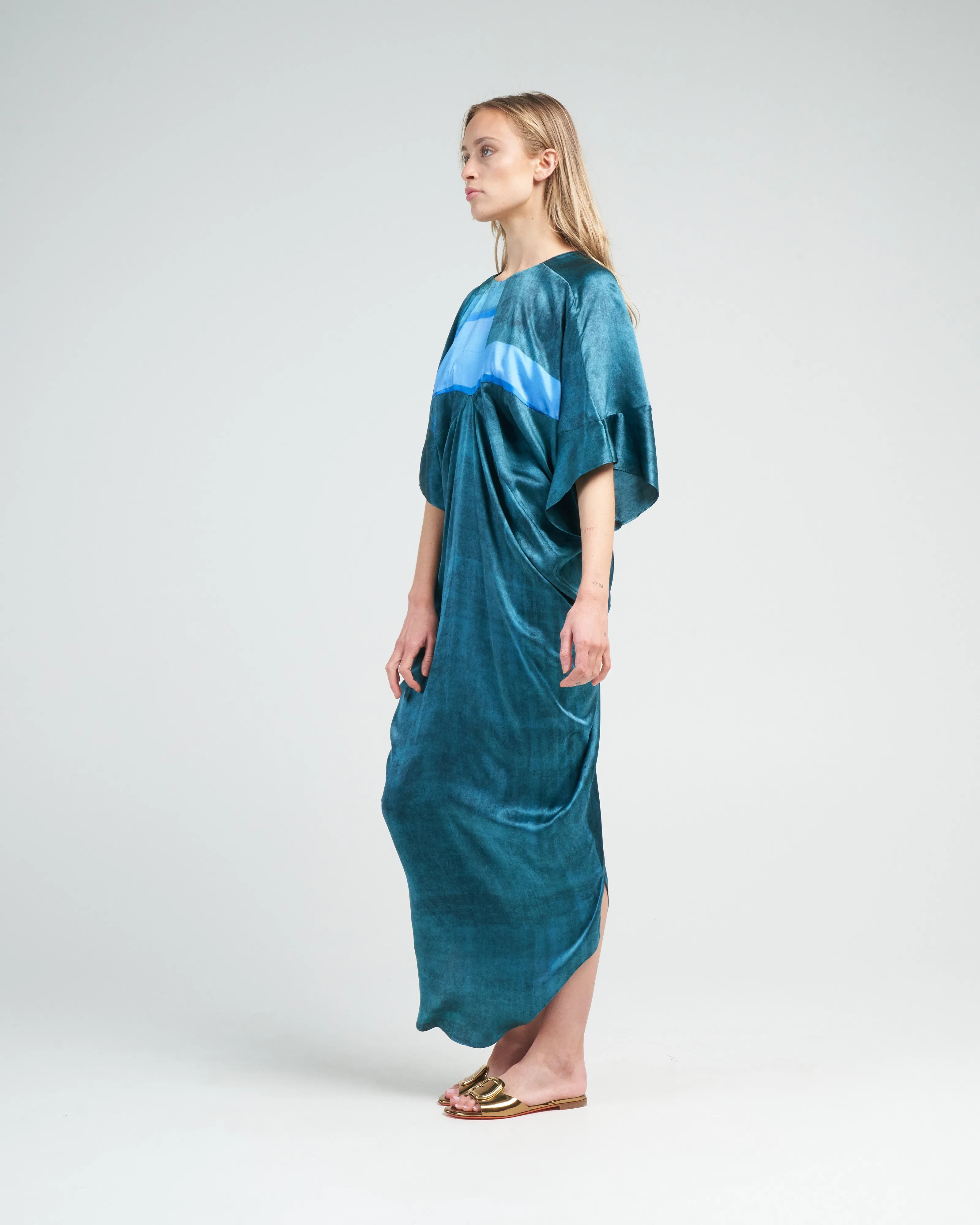 roma dress - glacier