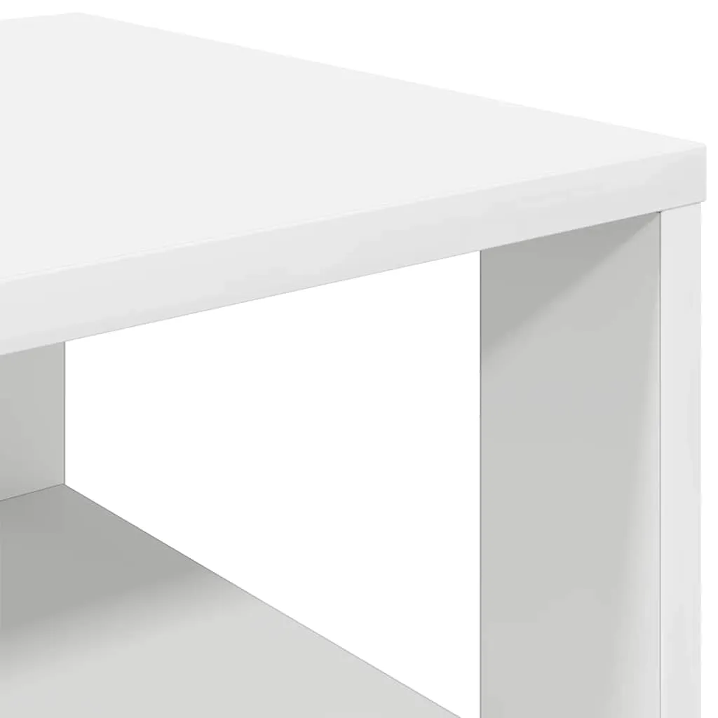 Shoe Rack White 61x32x87.5 cm Engineered Wood