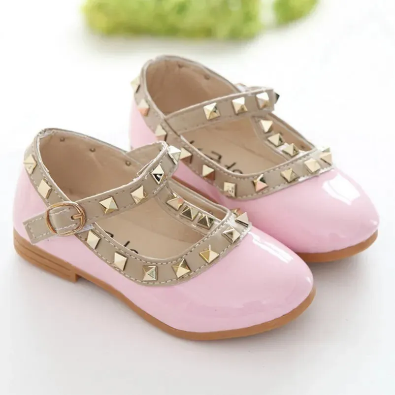 Stylish Riveted Girls' Flat Sandals