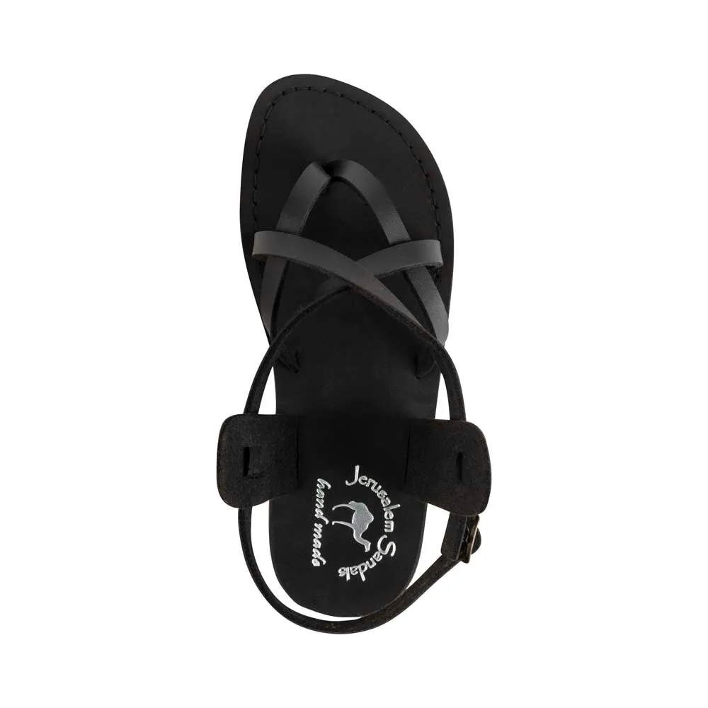 Tamar Buckle Vegan - Leather Alternative Sandal | Black