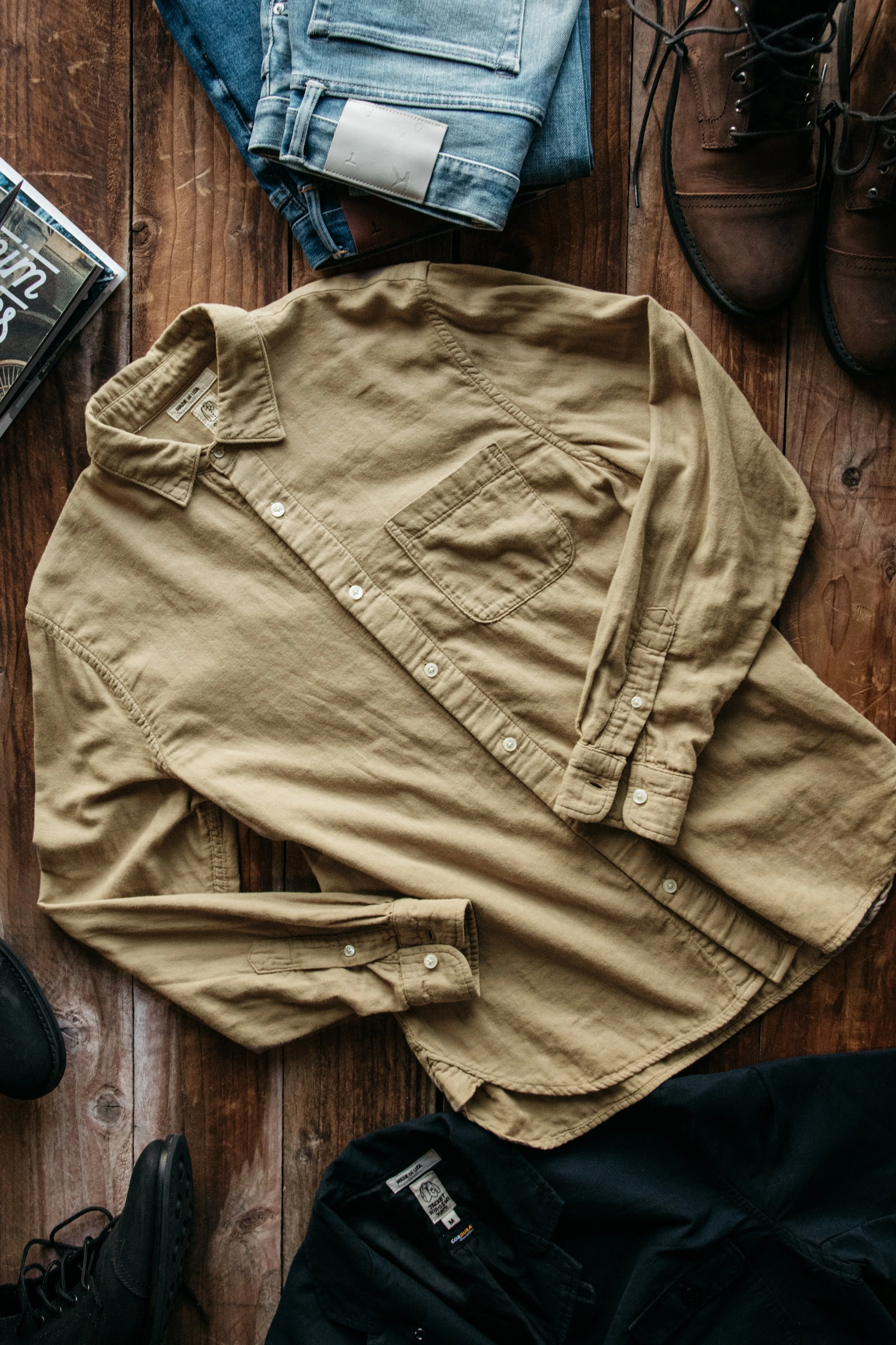 The Ripper Double Gauze Organic Cotton Shirt - Sand