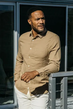 The Ripper Double Gauze Organic Cotton Shirt - Sand
