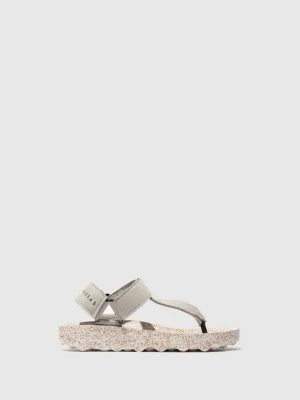 Thong Sandals FIZZ Grey Suede