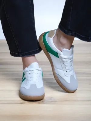 Time To Strut Striped Sneakers
