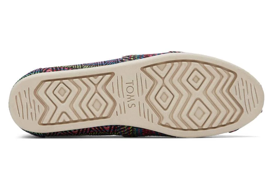 TOMS Womens Alpargata Global Woven Espadrille - Black