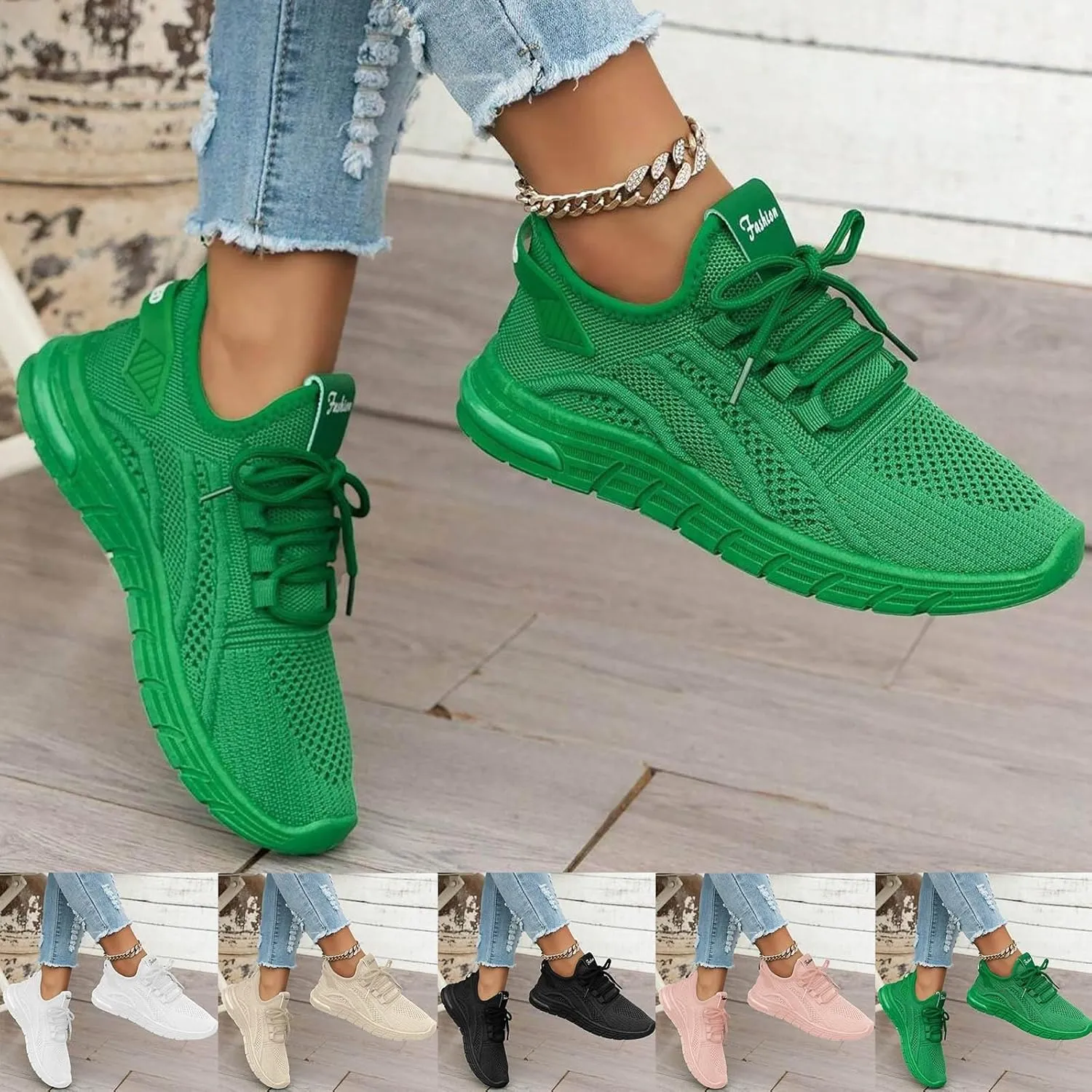 Womens Athletic Shoes Casual Lace Up Platform Sneakers for Women Comfortable Walking Shoes Women Fashion Tennis Shoes