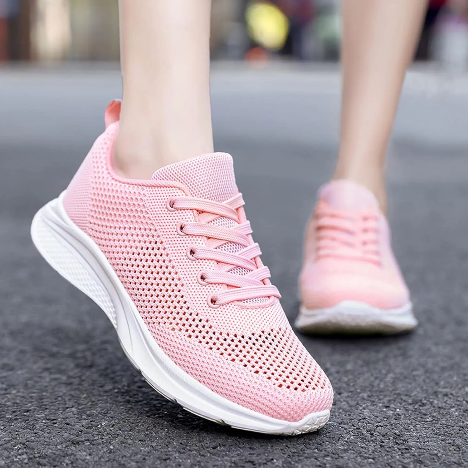 Women's Lace Up Walking Shoes Running Comfortable Tennis Womens Running Shoes Athletic Men's Shoes Casual Men Shoes Sneakers Brown Tennis Shoe Trainers Shoe