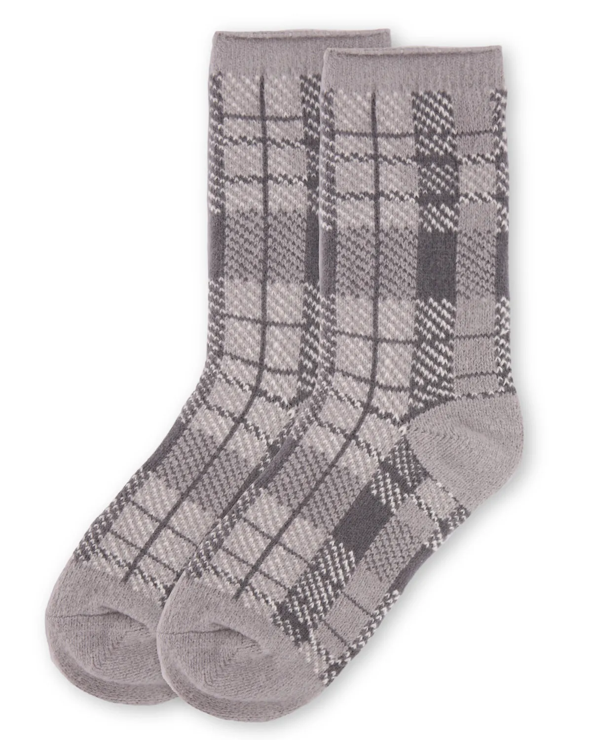 Women's Plaid Buttersoft Cozy Crew Socks