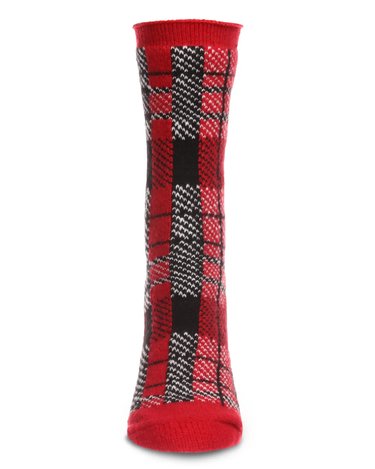 Women's Plaid Buttersoft Cozy Crew Socks