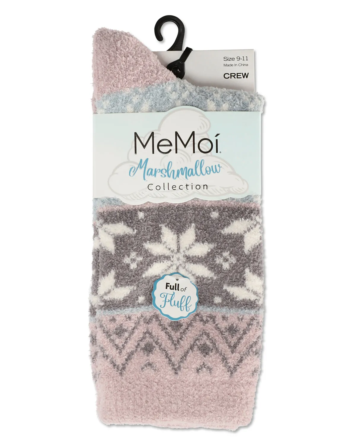 Women's Snowflake Fairisle Super Soft Cozy Crew Socks