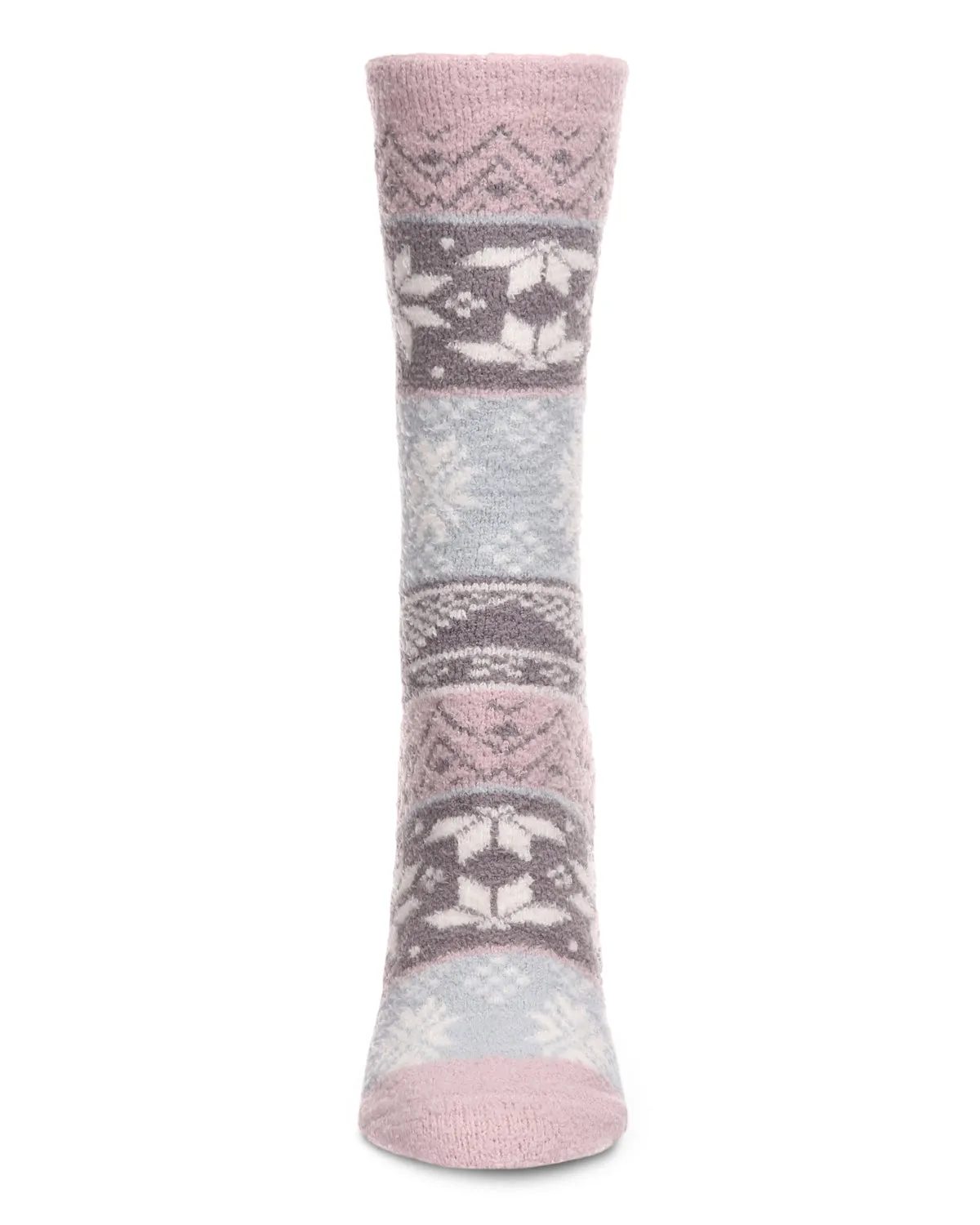 Women's Snowflake Fairisle Super Soft Cozy Crew Socks