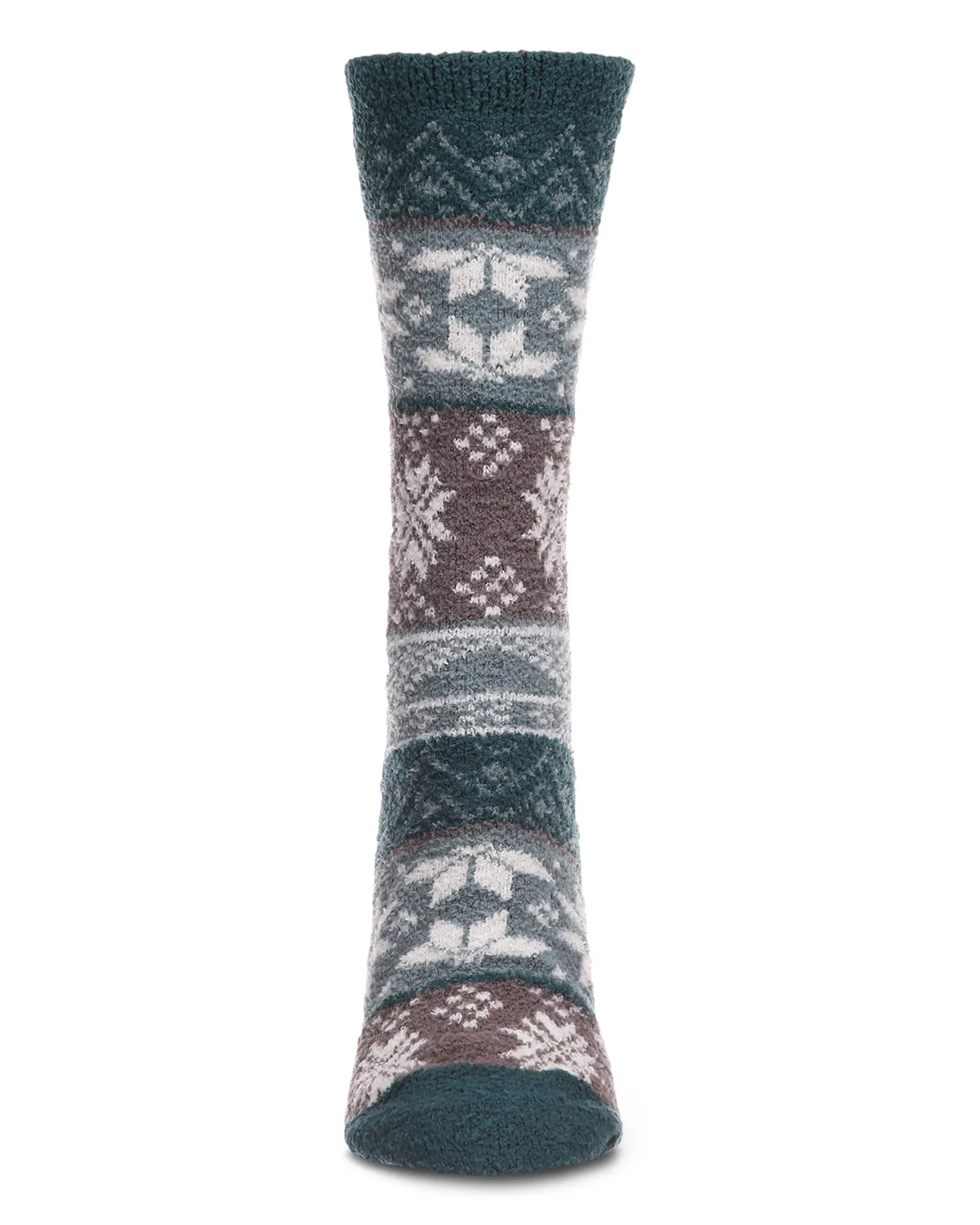 Women's Snowflake Fairisle Super Soft Cozy Crew Socks