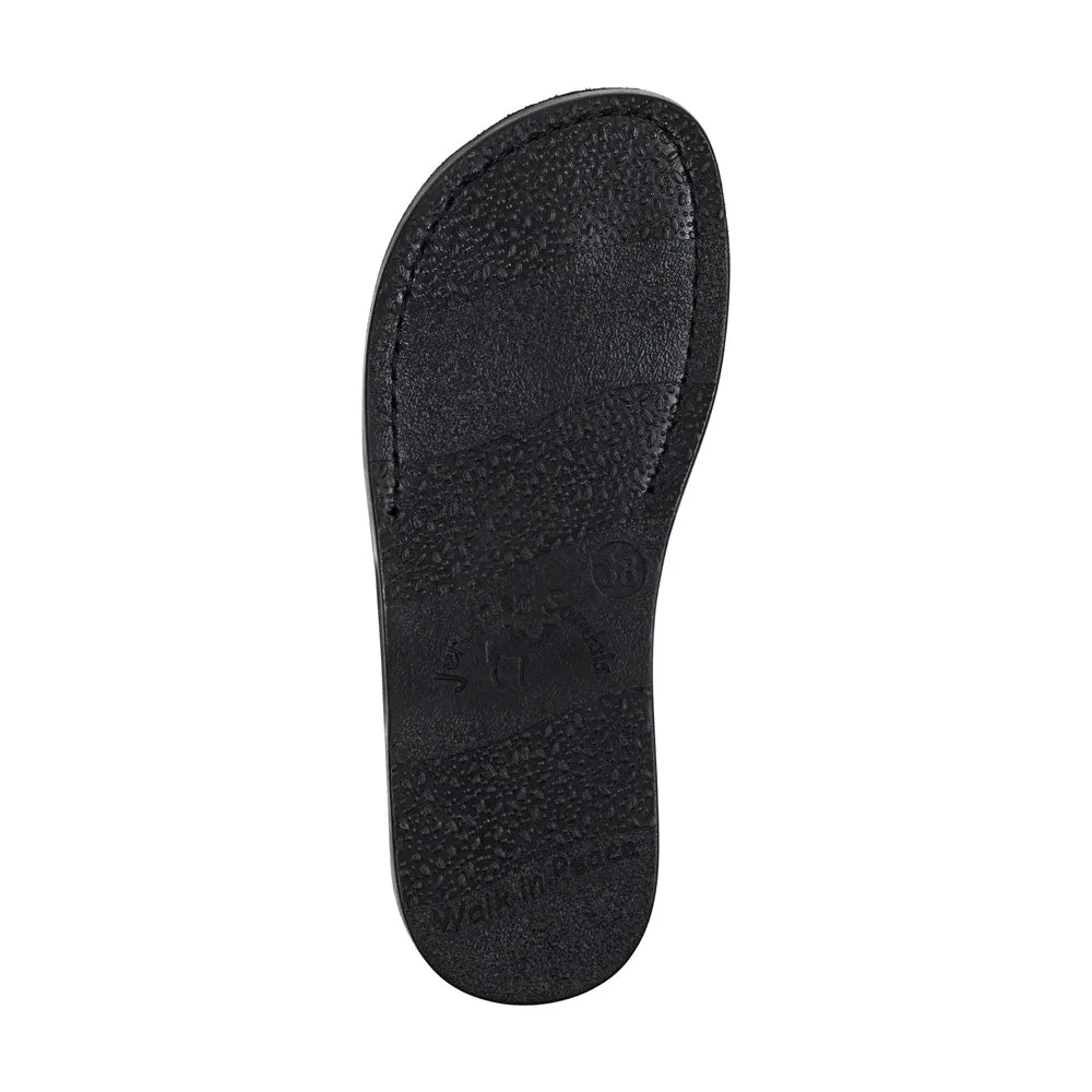 Zohar - Leather Toe Ring Sandal | Violet